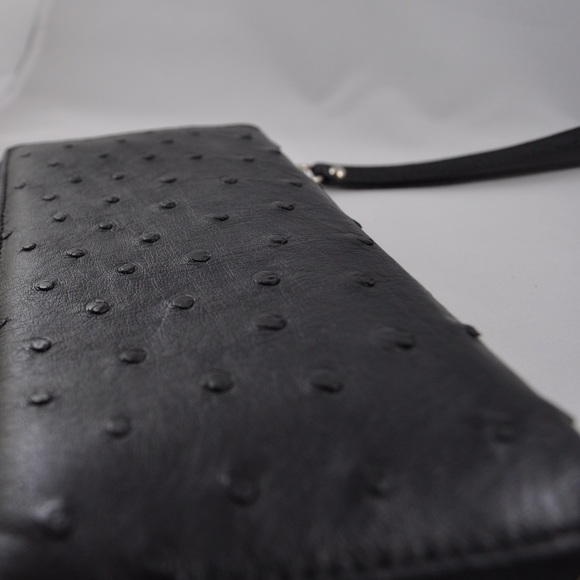Borlino Ostrich Wristlet Wallet - Picture 7 of 8